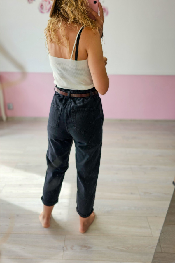 Czarne jeansy Reserved XS/S 3
