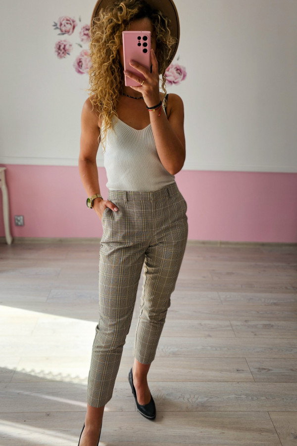 Kraciaste spodnie Dorothy Perkins