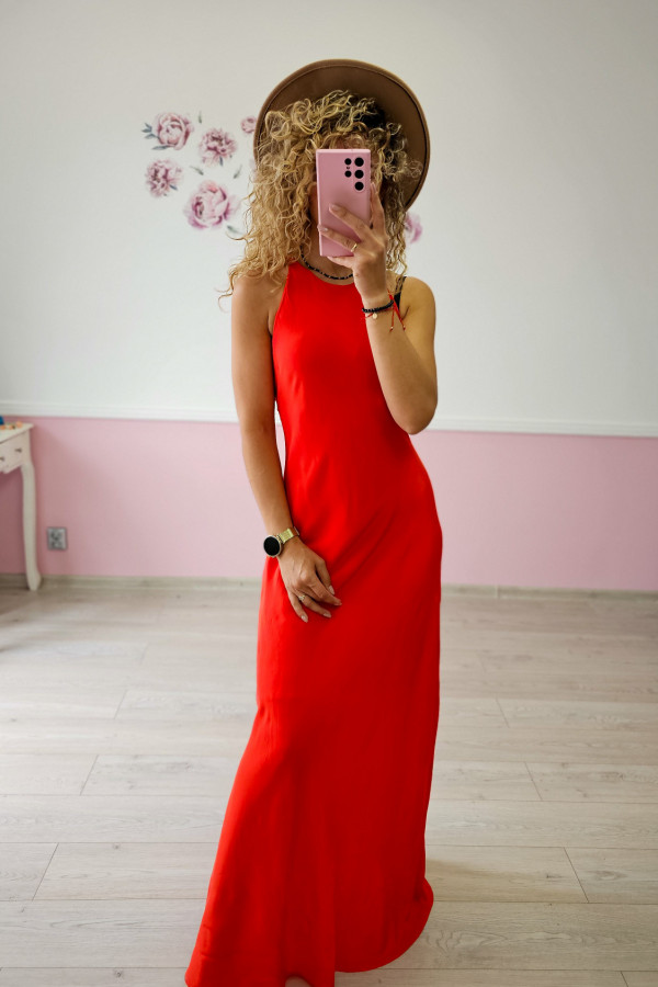 Czerwona sukienka maxi Reserved 4
