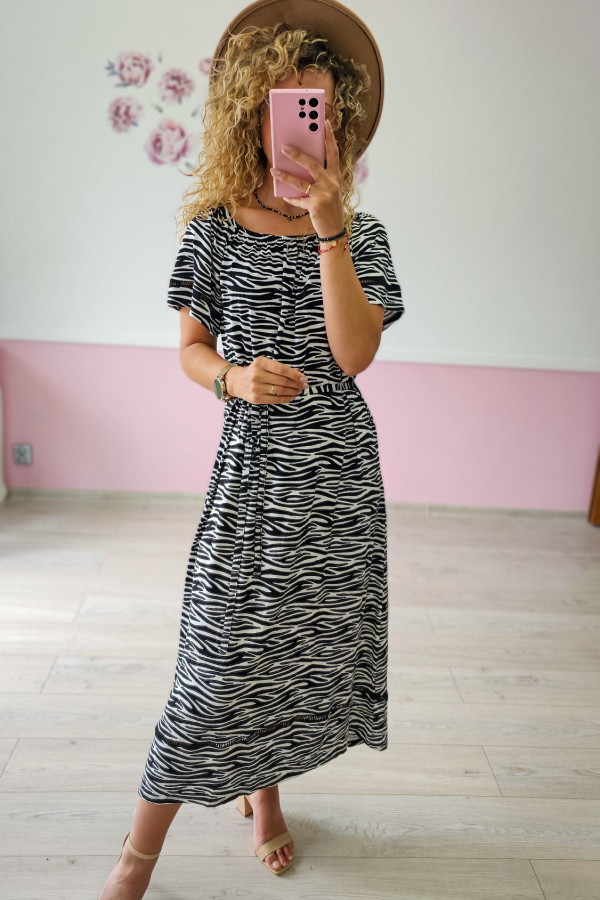 Wiskozowa sukienka zebra George 2