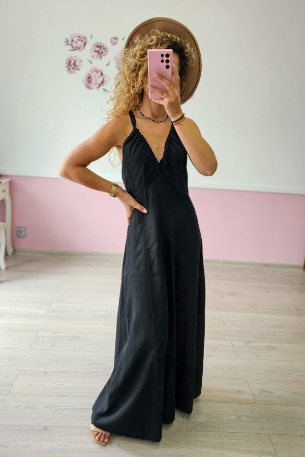 Czarna sukienka maxi Reserved