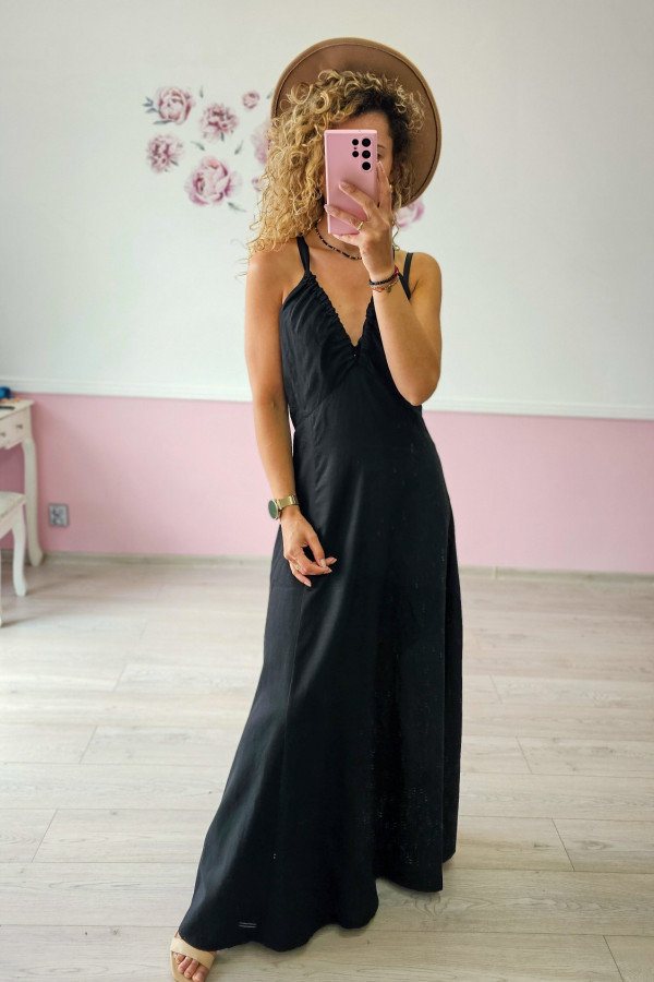 Czarna sukienka maxi Reserved 2