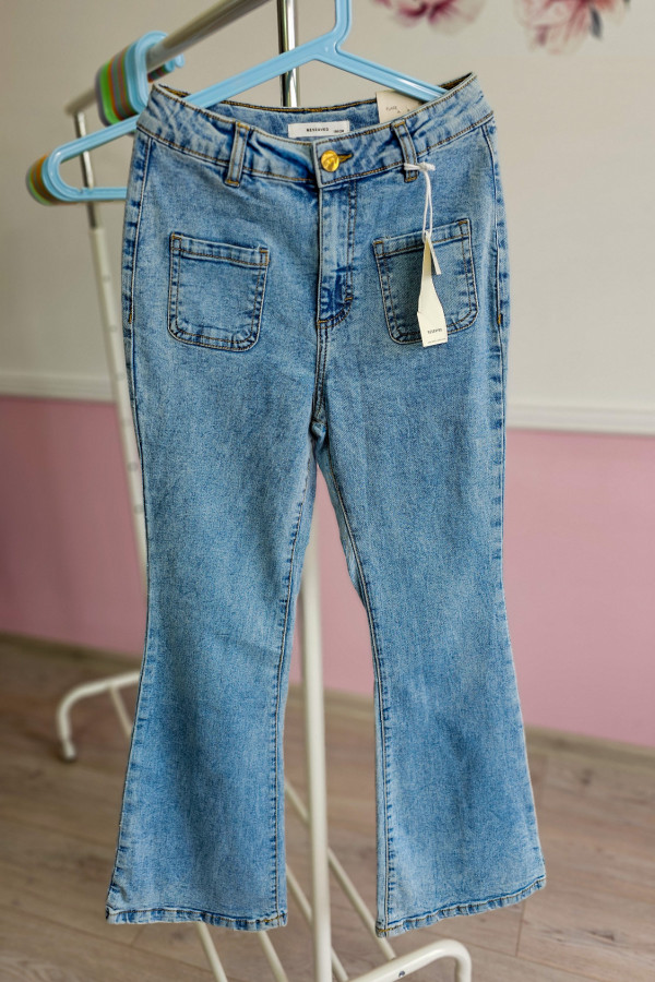 Jeansowe spodnie Reserved FLARE ( dzwony ) 1