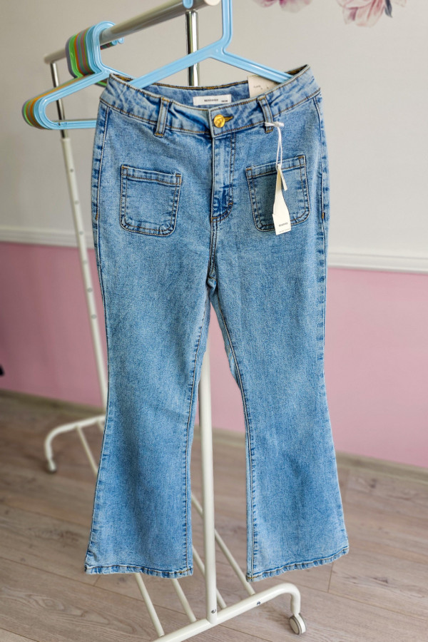 Jeansowe spodnie Reserved FLARE ( dzwony ) 2
