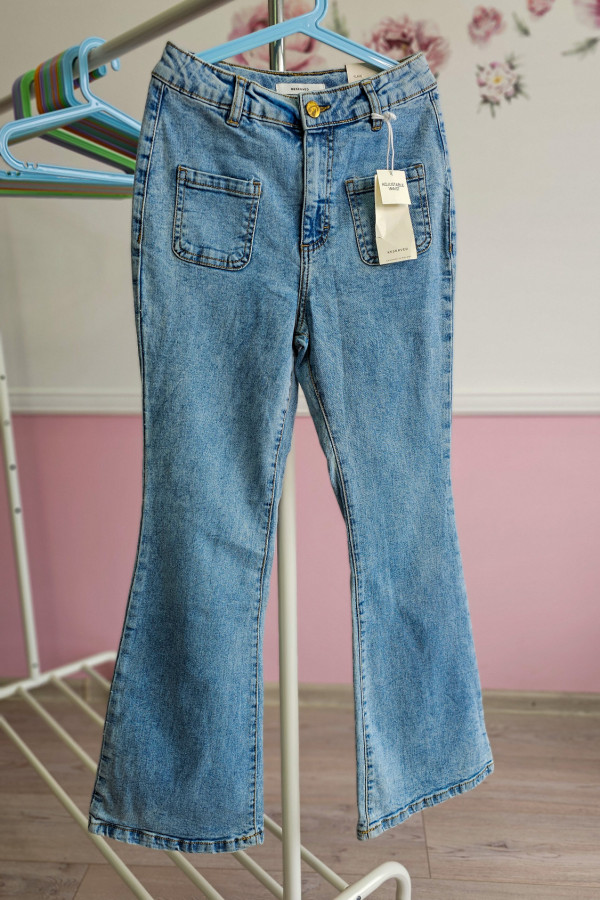 Jeansowe spodnie Reserved FLARE ( dzwony )
