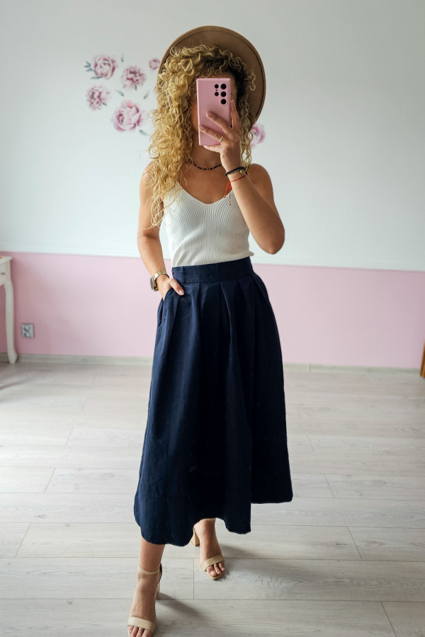Bawełniana spódnica elegancka 1