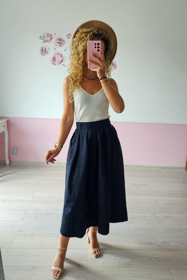 Bawełniana spódnica elegancka 3