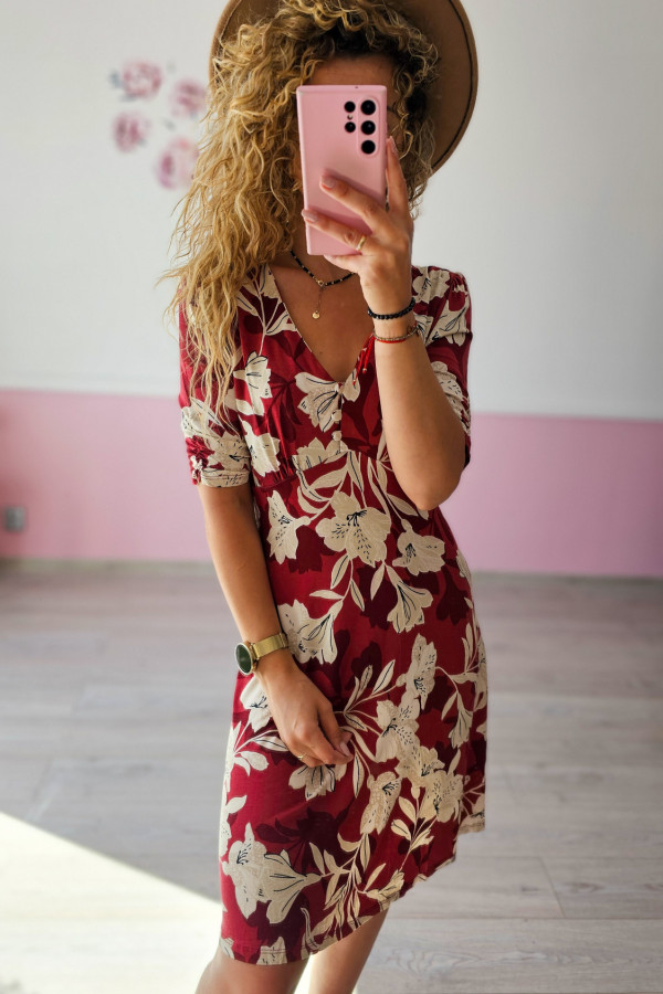 Wiskozowa sukienka mini