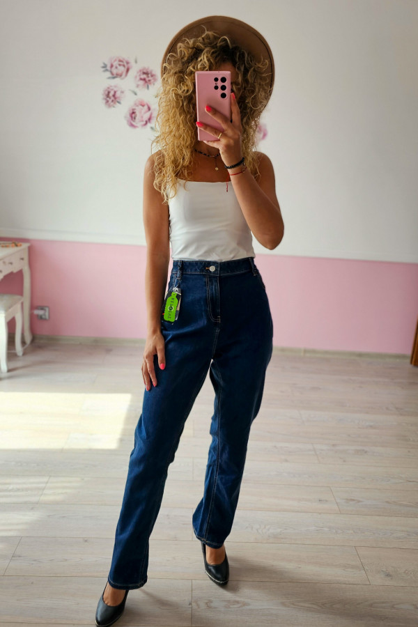 Spodnie jeansowe damskie Straight 3