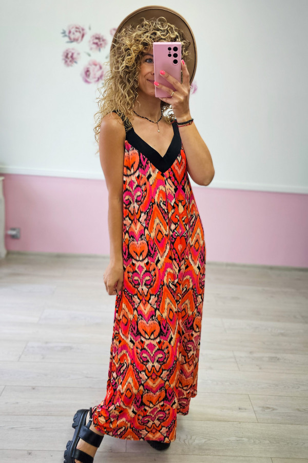 Wiskozowa sukienka maxi 1