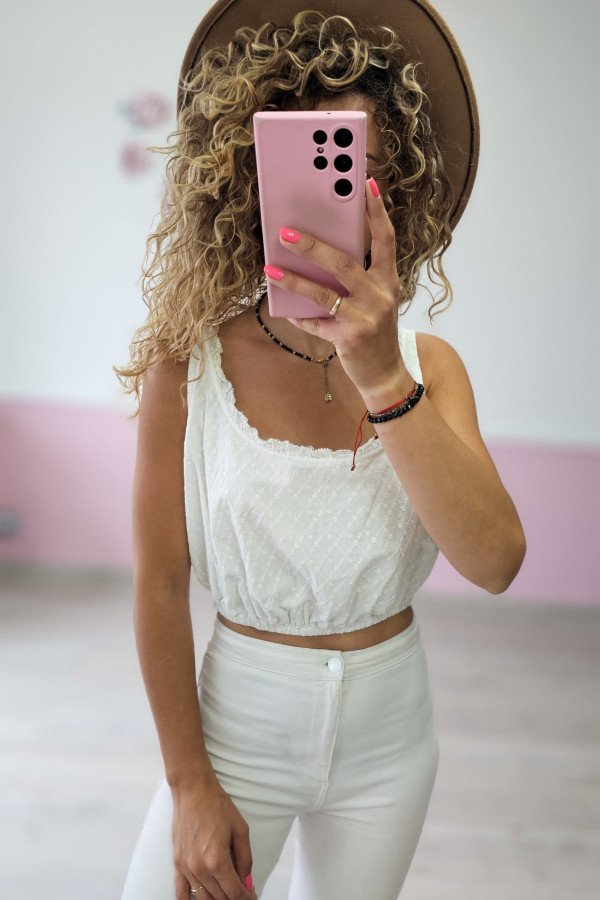 Bawełniany top Rita Ora