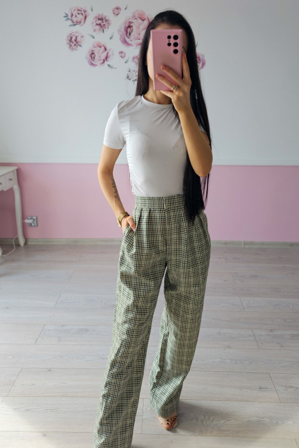 Spodnie w pepitkę Primark 1