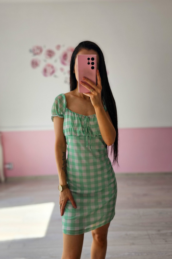 Kraciasta sukienka mini