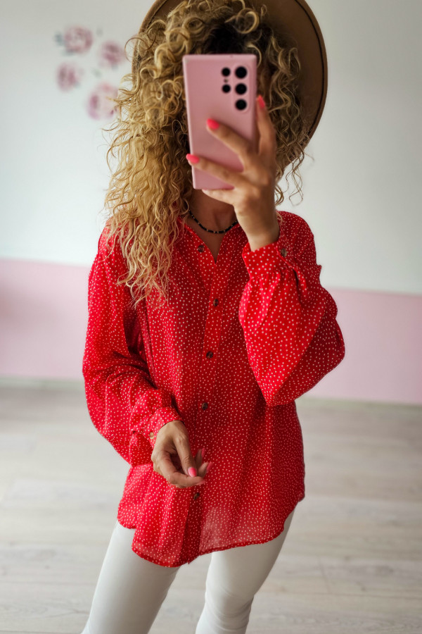 Czerwona koszula damska 2