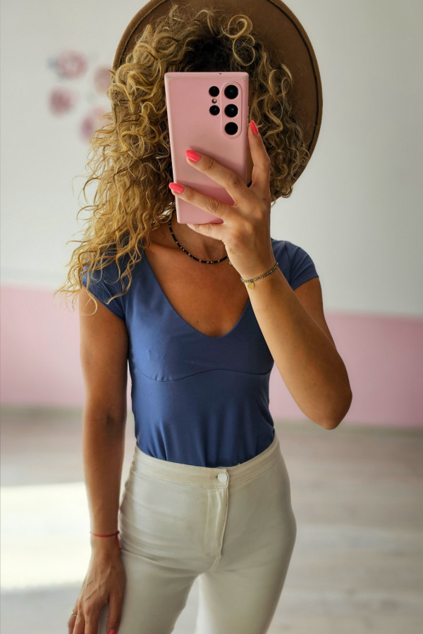 Niebieskie body damskie 1