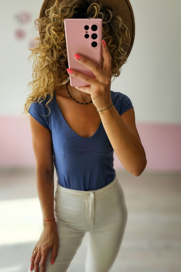 Niebieskie body damskie