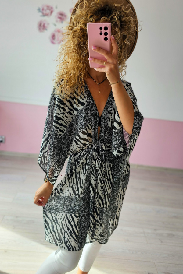 Kimono “Zebra Wild” – lekkość i styl XL/XXL