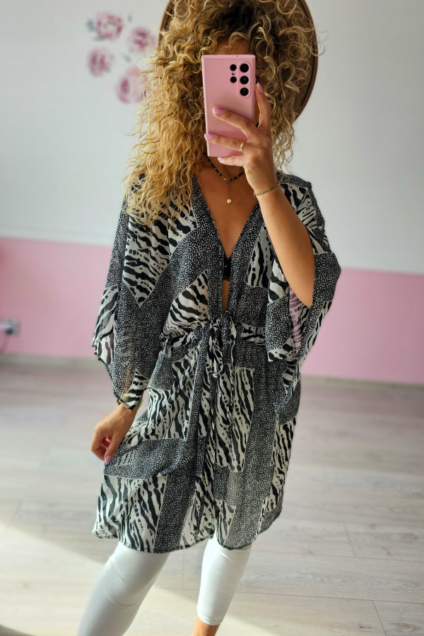 Kimono “Zebra Wild” – lekkość i styl XL/XXL 1