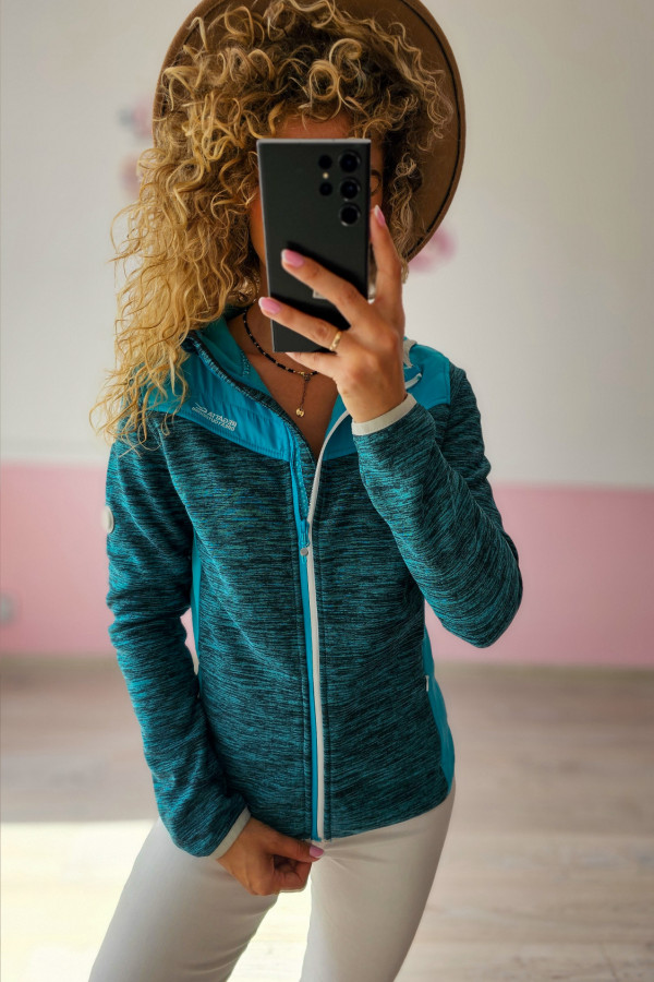 Niebieska sportowa bluza funkcyjna z kapturem – GEOGRAPHICAL NORWAY