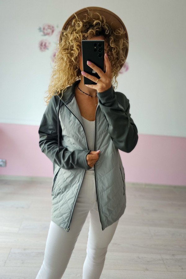 Kurtka męska sportowa 2w1 – softshell + pikowana
