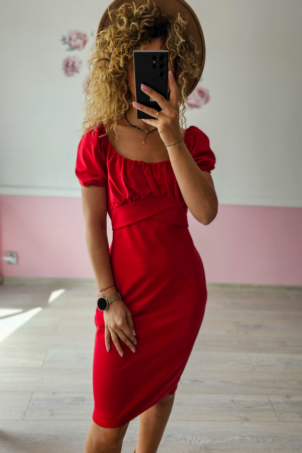 Czerwona sukienka damska 2