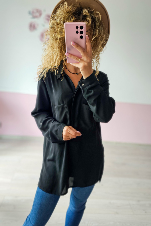 Czarna koszula oversize