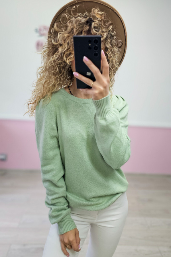 Sweter w kolorze miętowym 2