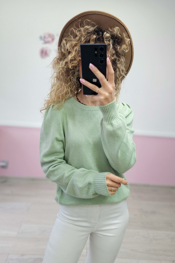 Sweter w kolorze miętowym