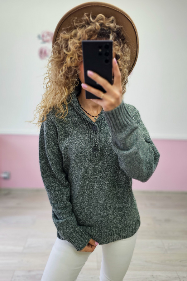 Męski sweter w kolorze szarym