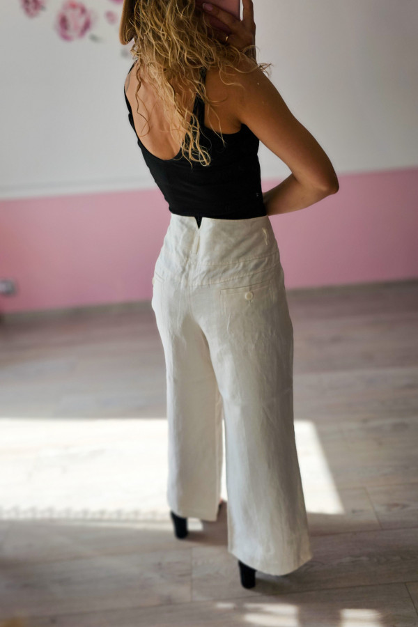 Spodnie lniane w stylu boho 5