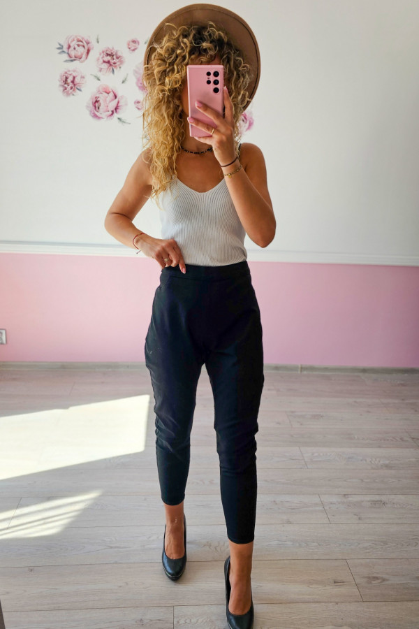 Czarne spodnie Jeggins 3