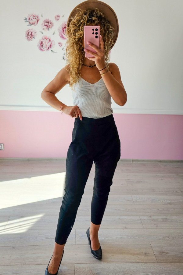 Czarne spodnie Jeggins 4