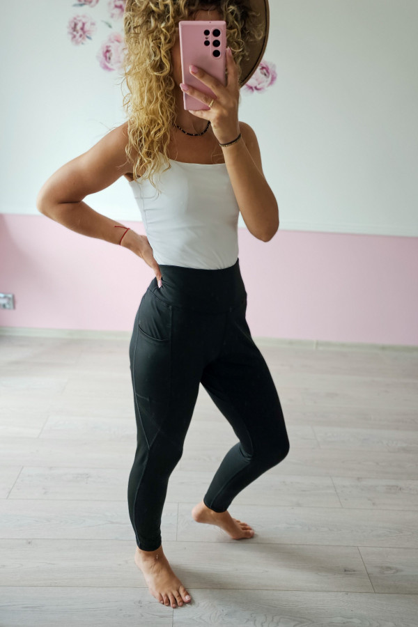 Spodnie legginsy z wysokim stanem 1
