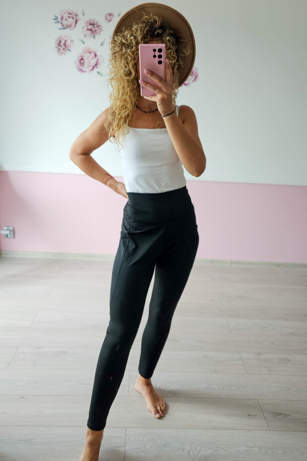 Spodnie legginsy z wysokim stanem 2