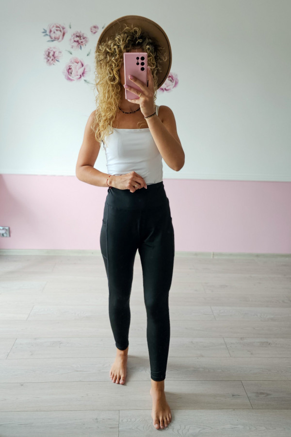 Spodnie legginsy z wysokim stanem 3