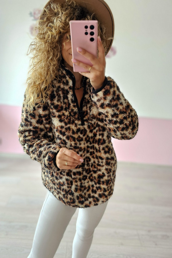 Sweter z motywem zwierzęcym L/XL