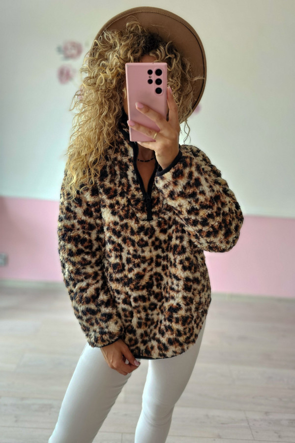 Sweter z motywem zwierzęcym L/XL 1