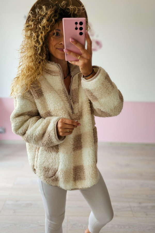 Sweter w kratkę XXL/3XL 1
