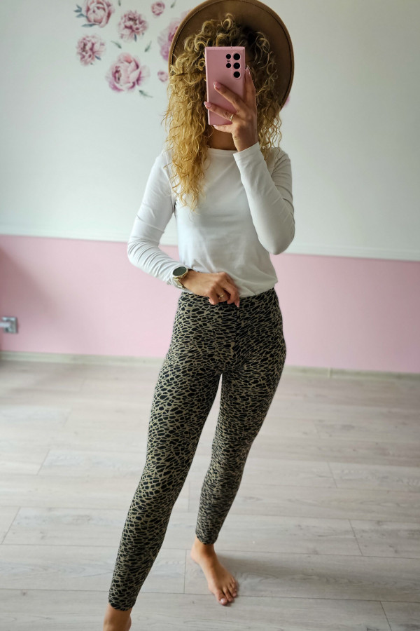 Legginsy w panterkę