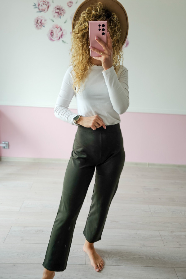 Legginsy ciemno zielone 1