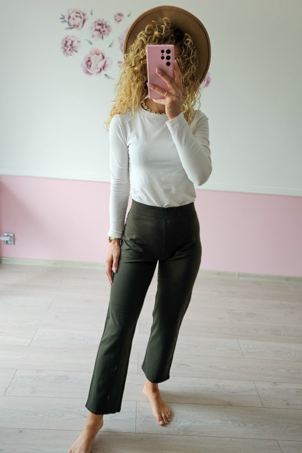 Legginsy ciemno zielone 2