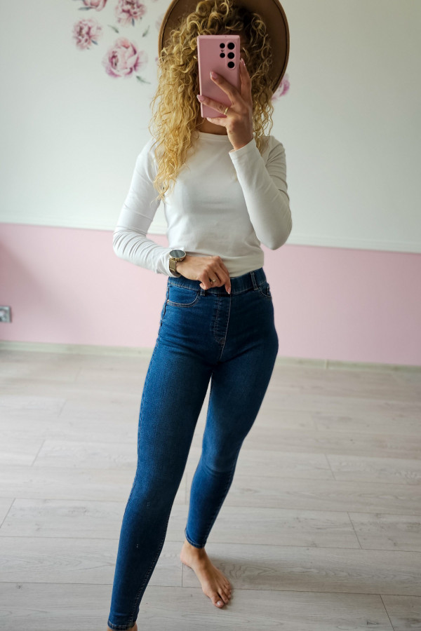 Jeansy skinny z wysokim stanem 1