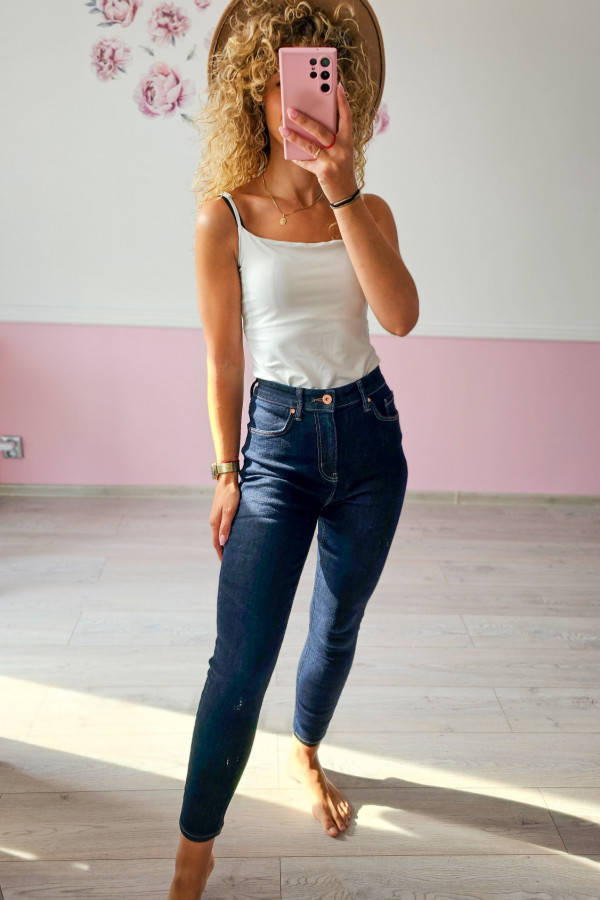 Jeansy damskie z wysokim stanem 3