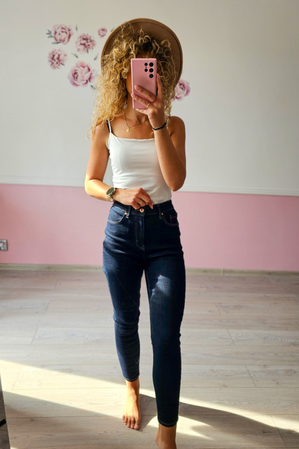 Jeansy damskie z wysokim stanem 6