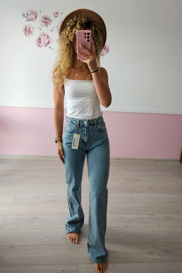 Jeansy straight fit 1