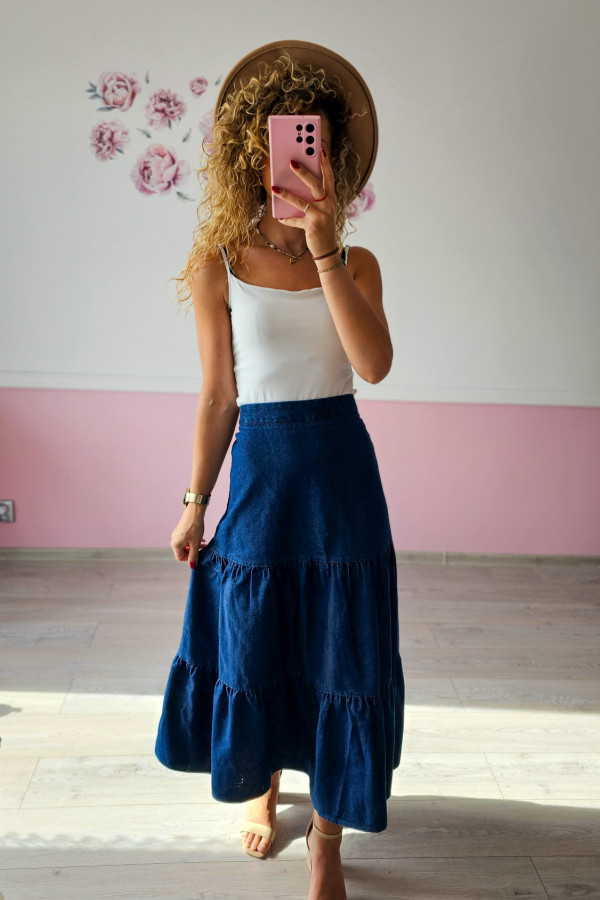 Spódnica maxi jeansowa 1