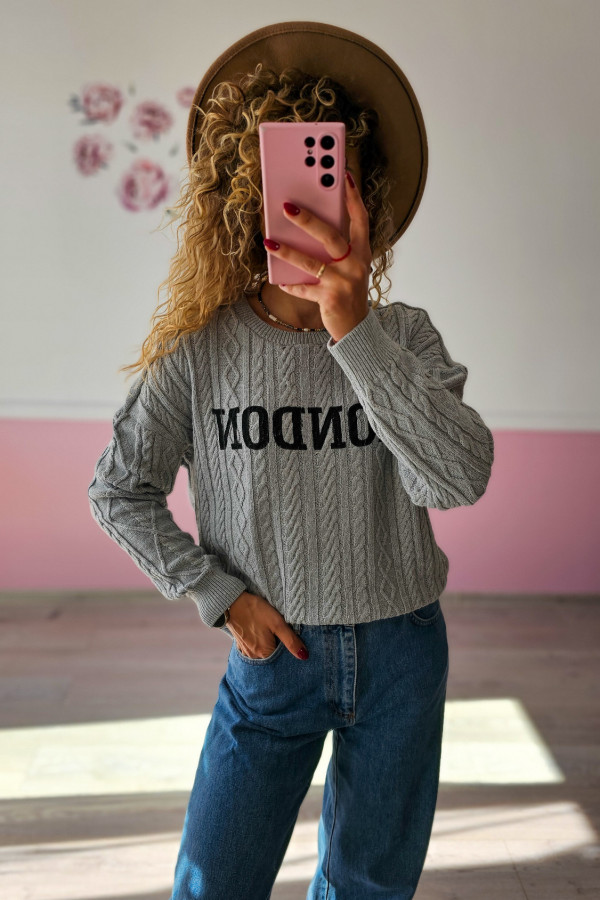 Sweter szary „LONDON”