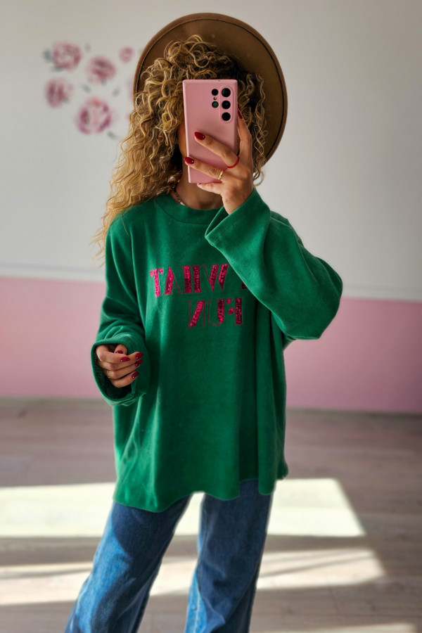 Bluza zielona oversize 1