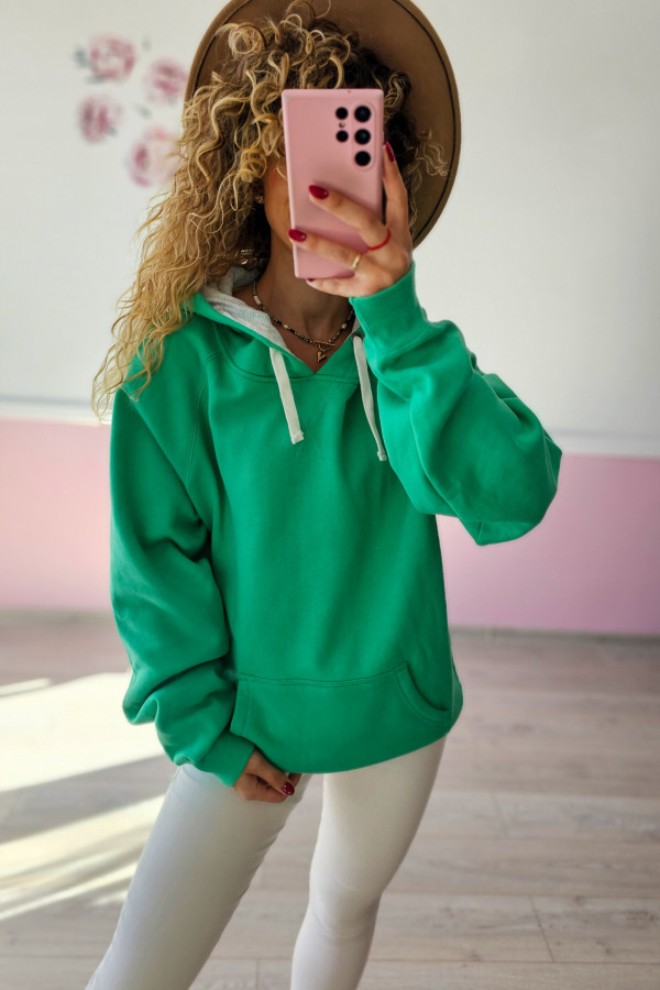 Bluza z kapturem – zielona 1