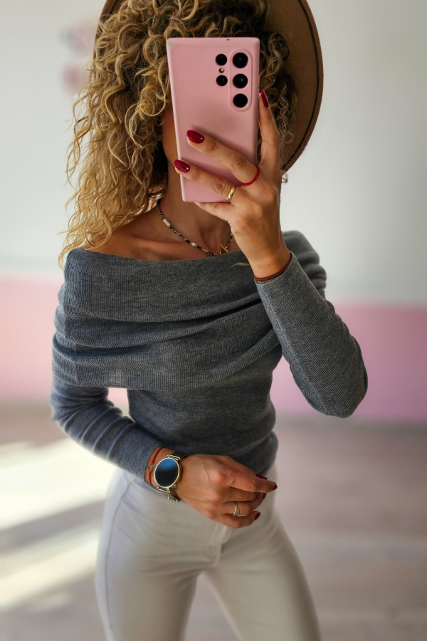 Sweter hiszpanka – grafitowy 1